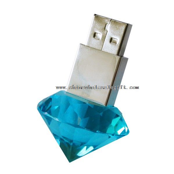 Sparkle blue in night usb flash drive