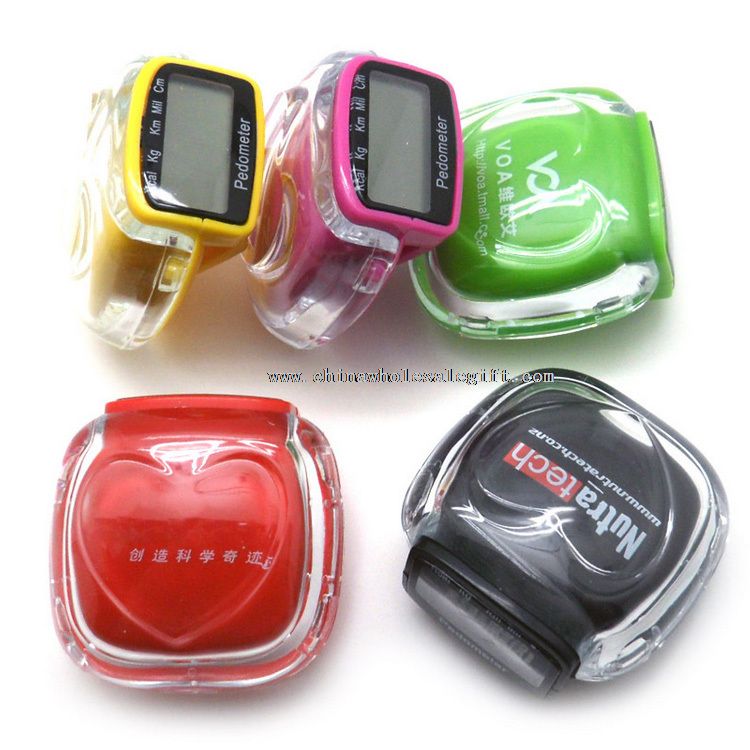 Transparent acrylic multifunctional pedometer