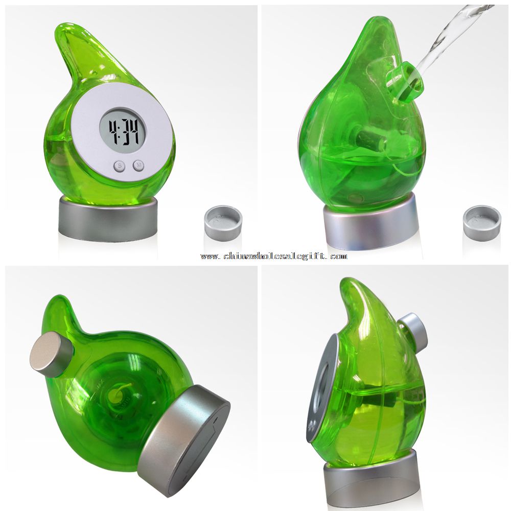 Water battery clock