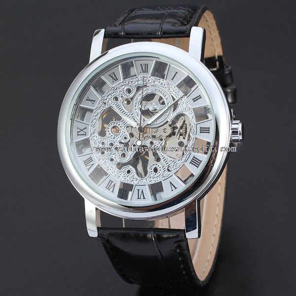 leather winner watch