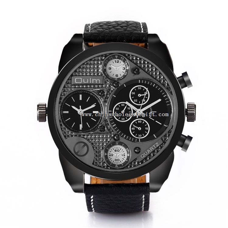 Large Men Dual time Watch