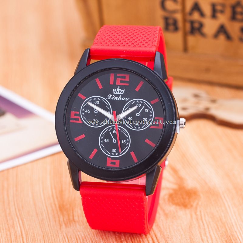 Three Eyes Silicone Band watch