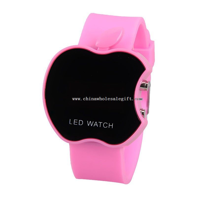 led touch mirror watch