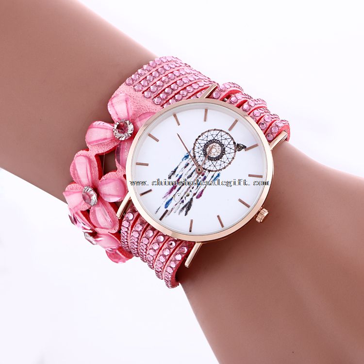 fashionable geneva flower watch