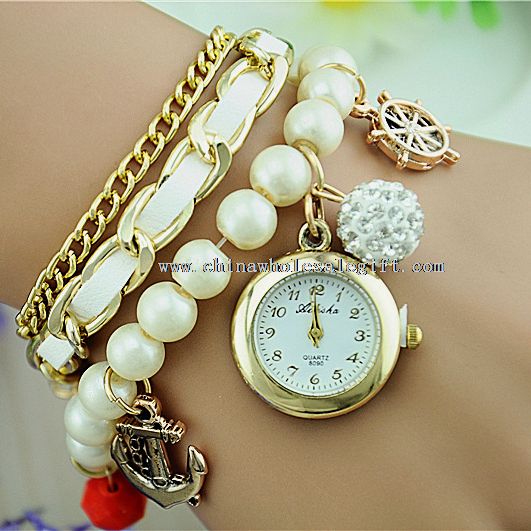 Pearl Anchor Pendant Women Luxury watch