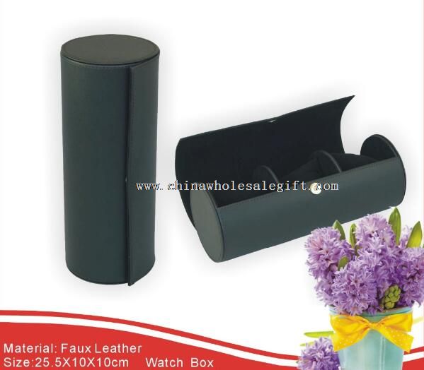 3 slots round watch box