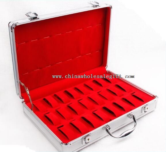 Aluminium Velvet Watch Jewelry Box