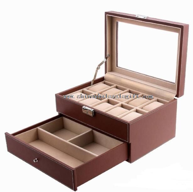 Leather 10 Watch Box