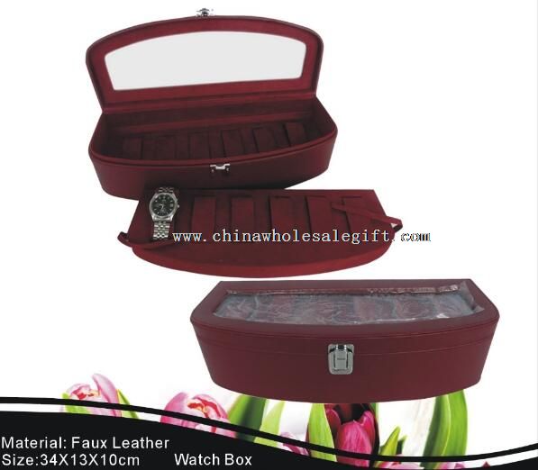 Leather Covered Business Paper Watch Box