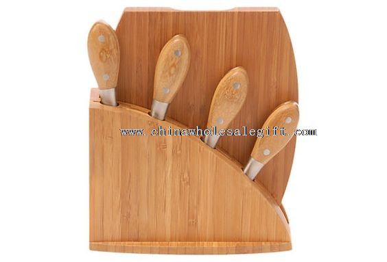 bamboo knife block