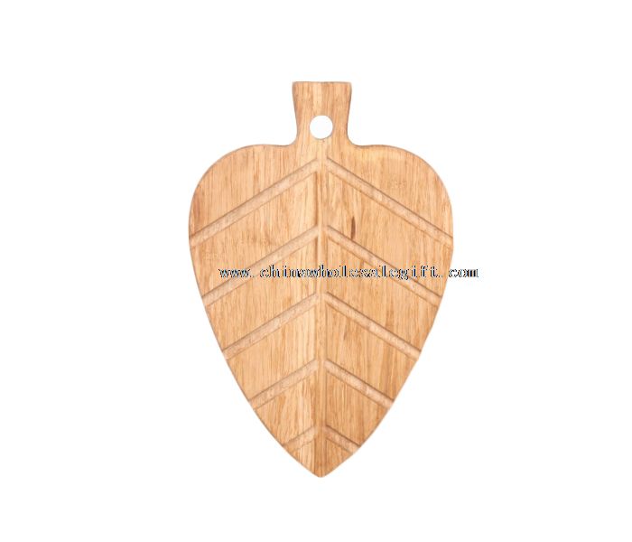 leaf bamboo cutting board