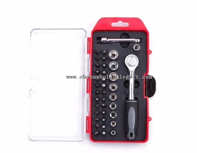 38pc Ratcheting Driver Bike Tool Set