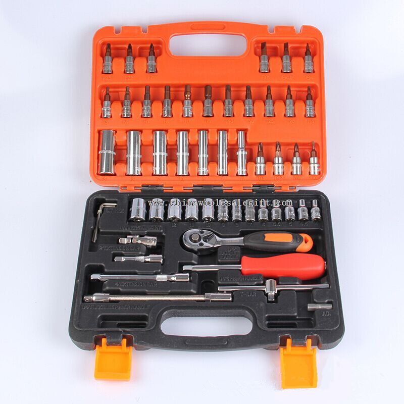 53pcs Industrial Grade Cr-V 1/4 inch Dog Point Socket Set Screw