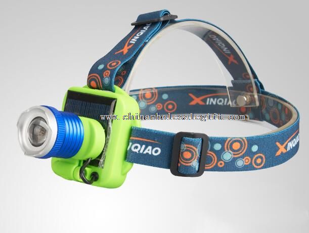 solar charging glare light rechargeable headlight