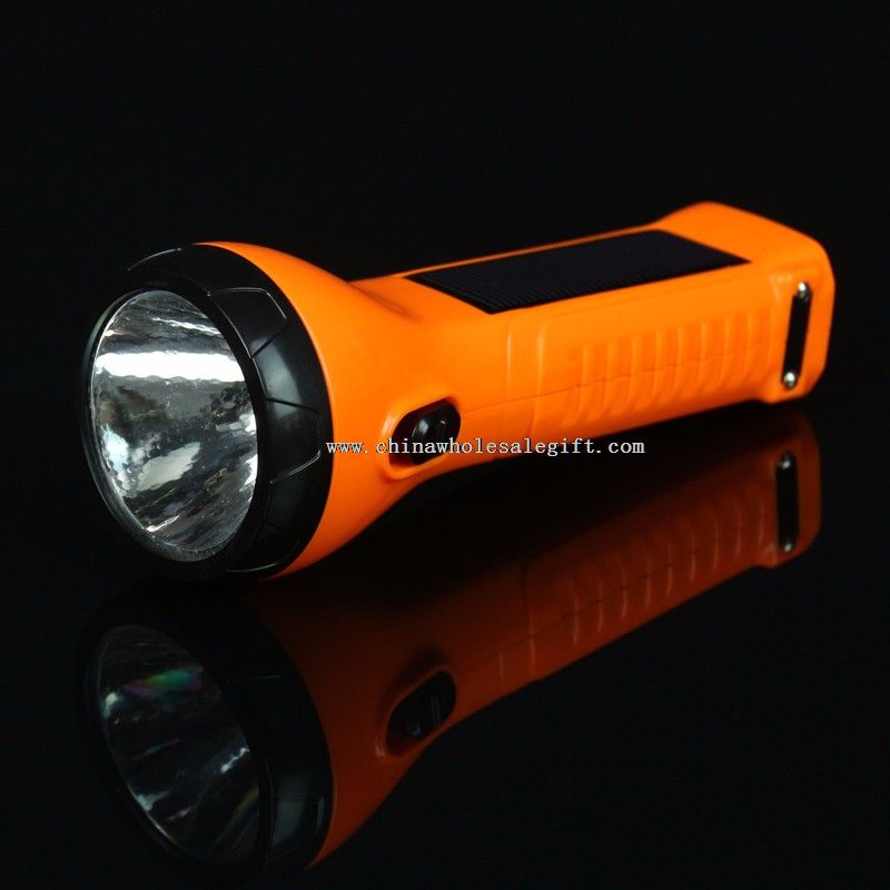 Solar Plastic Flashlight