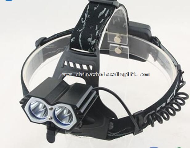 Waterproof Double Li Miner Fishing Anti-purple Headlamp