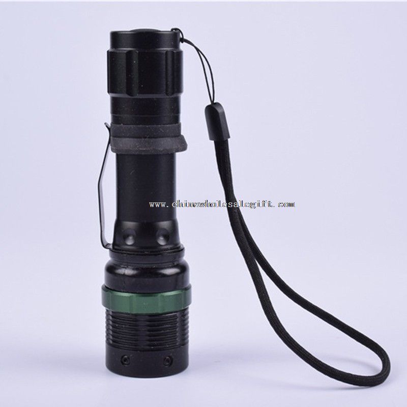 led aluminum Material zoom flashlight