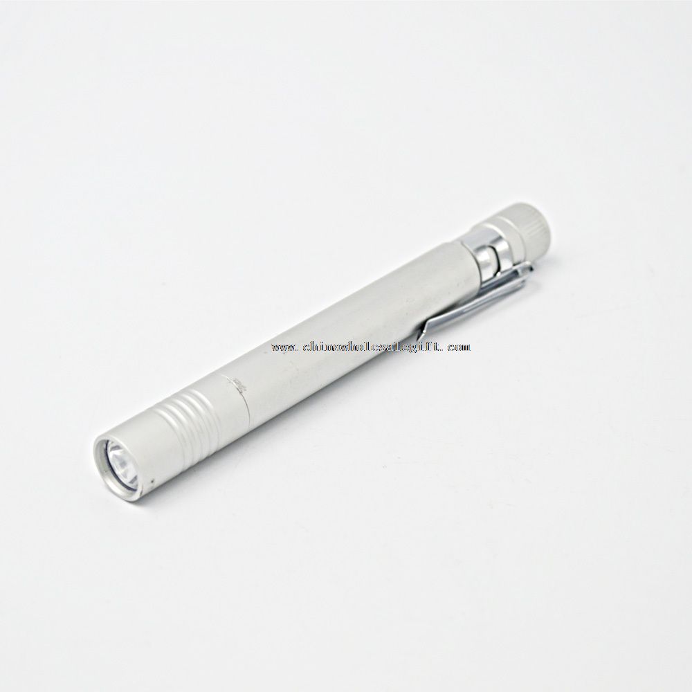Pen shaped aluminum torch light