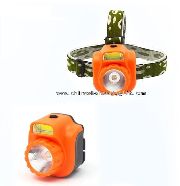 1 red LED COB high brightness plastic headlamp