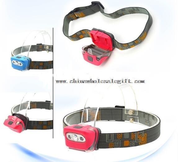 3W+2 red plastic led head light