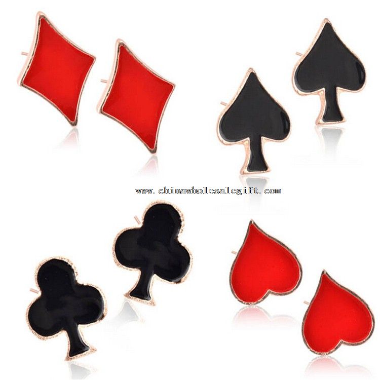 Poker Flower Lapel Pins Brooch