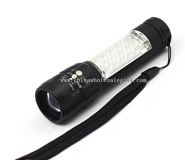 18 LED+1W LED flashlight