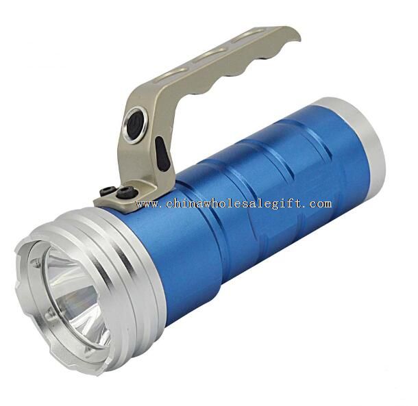 5W 1 LED Blue Zoom Flashlight