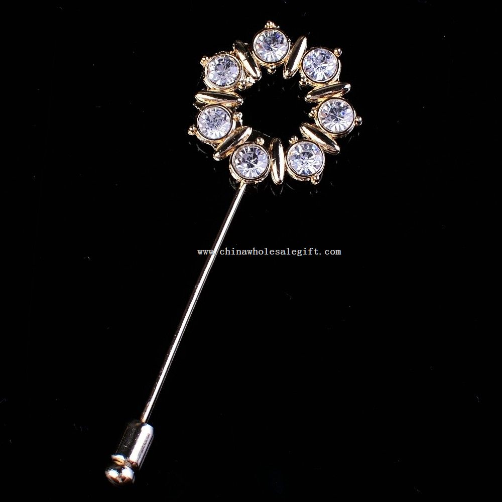 crystal lapel pin