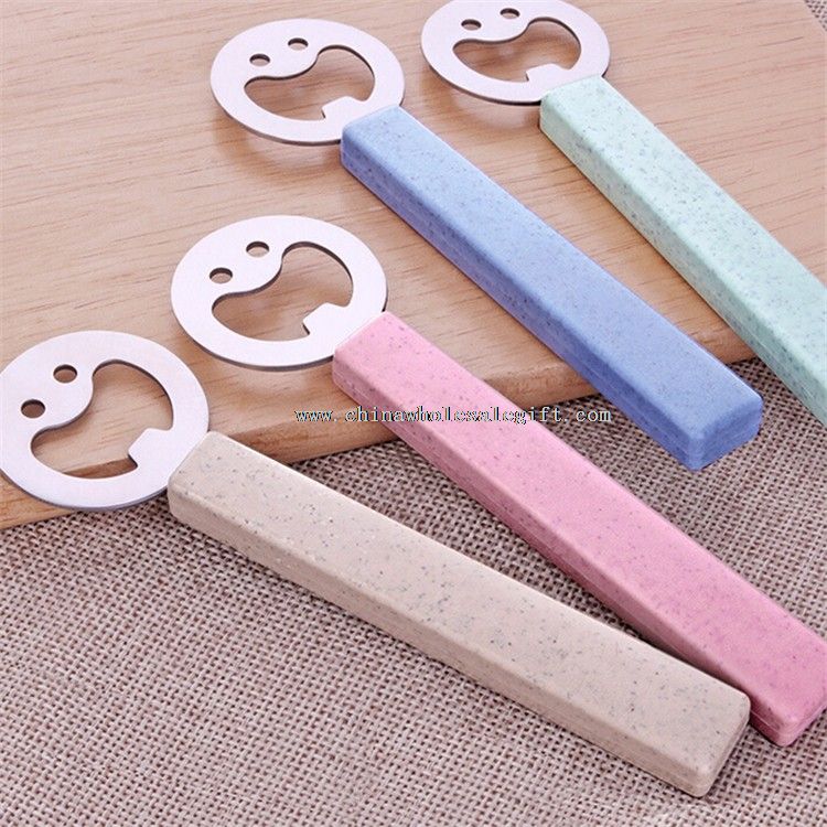Smile Shape Wooden Opener
