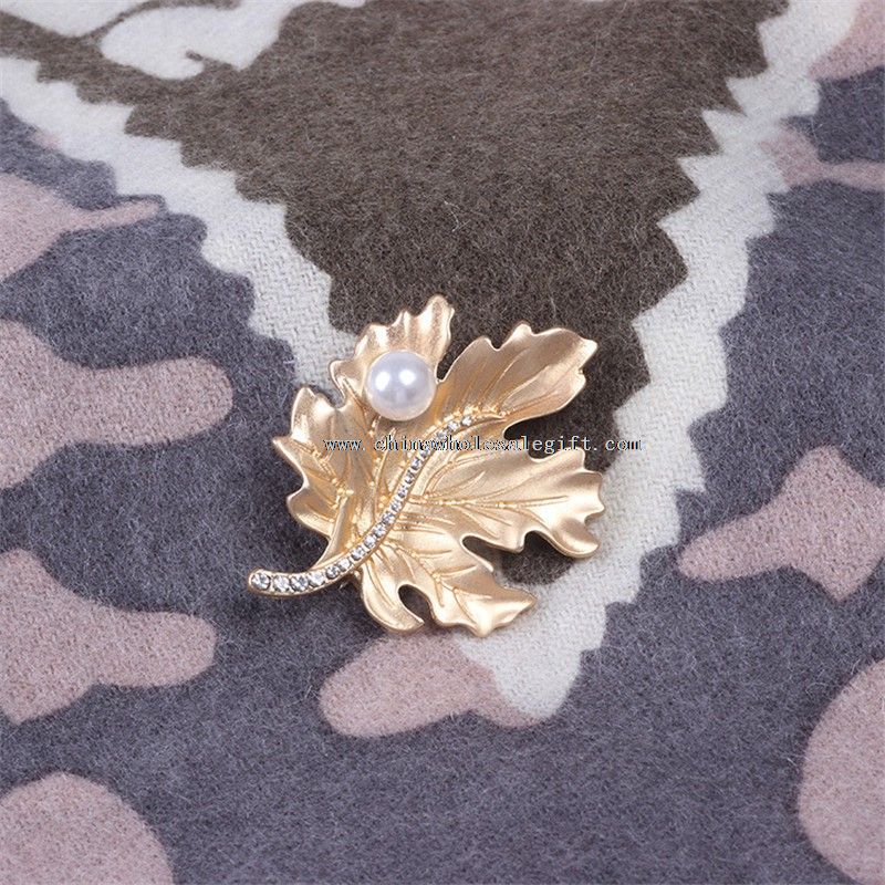 leaf shape brooches pins