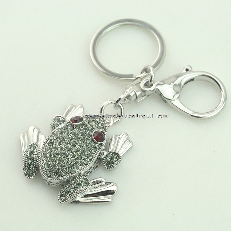metal frog shaped keychain