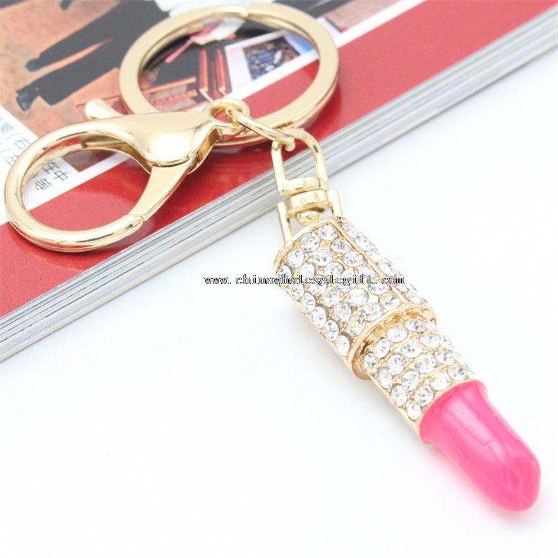 crystal metal keychain