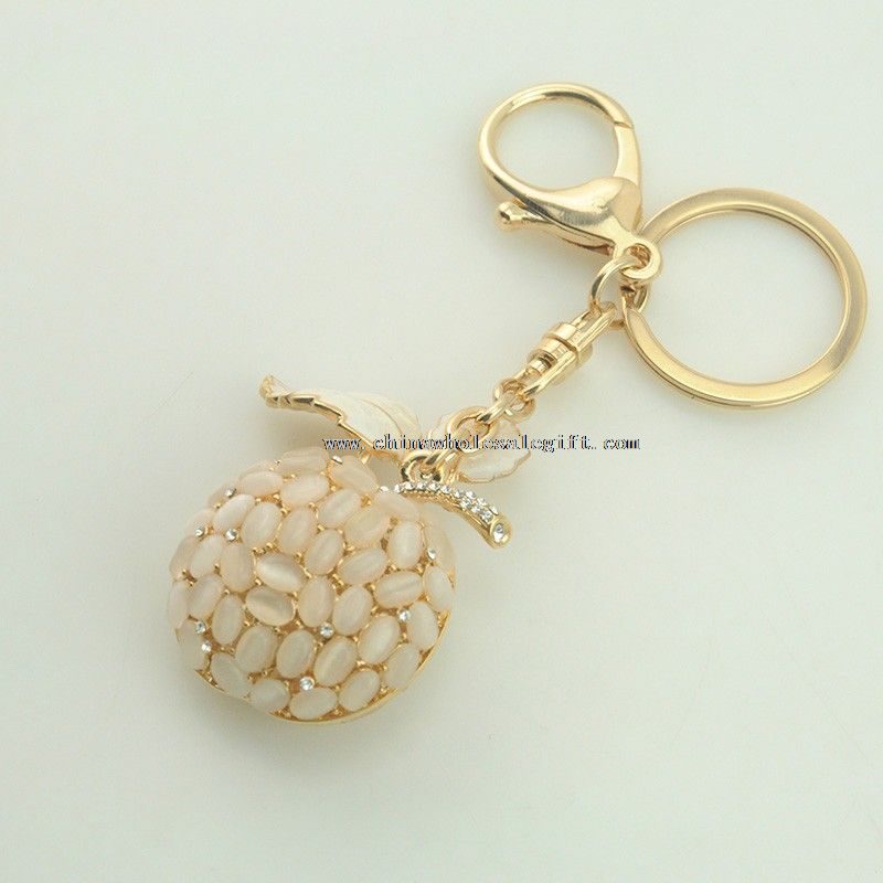 metal crystal keychain