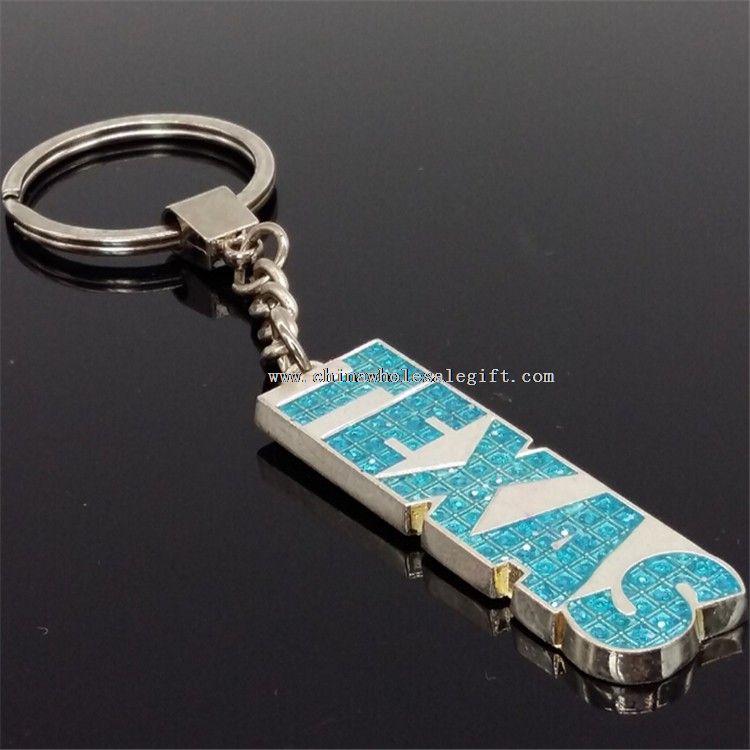Bling Texas Logo Keychain