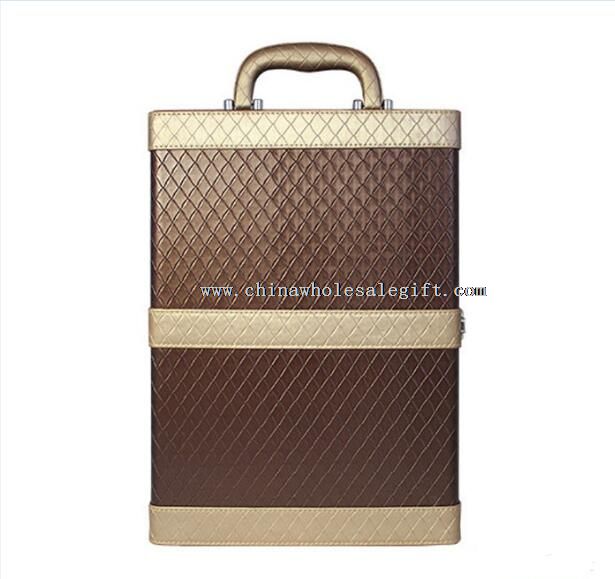 emboss leather wine gift box