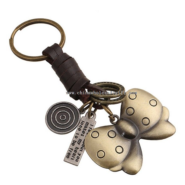 Metal Bronze Knot Keychain