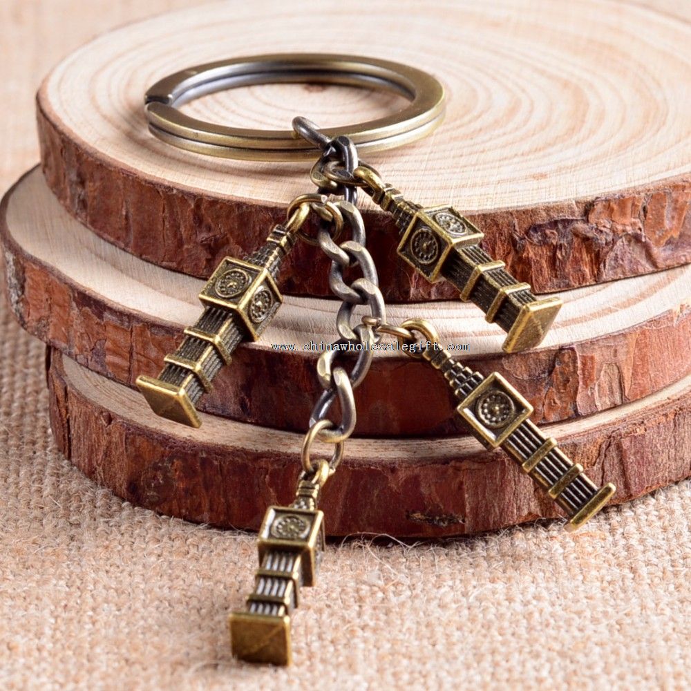 metal paris souvenir keychain