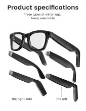 Kamera-Brille mit Slide-Touch-Bügel