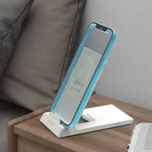 Cargador inalámbrico plegable de 10W de respuesta rápida y larga distancia portátil