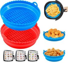 Faltbarer Silikon-Airfryer-Korbeinsatz