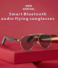 Smart Sunglasses with Wireless Temple Speakers