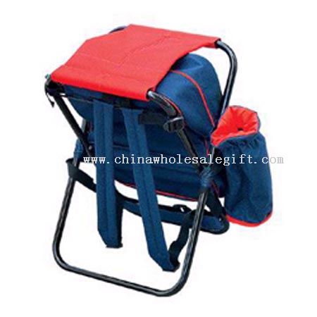 Fishing stool with cooler bag
