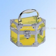 Transparent Acrylic Yellow Cosmetic Case images