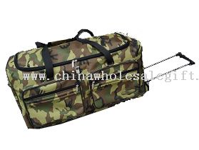 Camouflage trolley travel bag