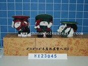 wooden base snowmanholding dish 3/s images