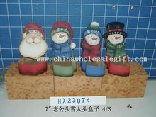 Santa & snømann headon boks 4/s images