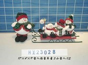 snowman with 3 little snowman on the sleigh images