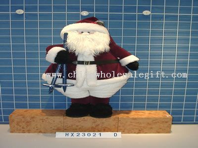 standing snowman and santa 4/s