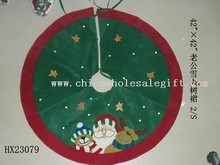 Santa & bonhomme de neige arbre-jupe 2/s images