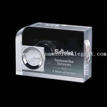 Crystal Clock Award Crystal Clock Award in Different Sizes images